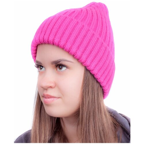 фото Шапка зимняя, размер 53-58, розовый moda