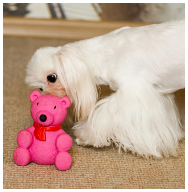 Игрушка для собак Japan Premium Pet в форме Медвежонка со сладким ароматом клубники, латексная, для мелких и средних пород - фотография № 1