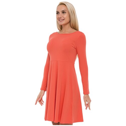 фото Платье lunarable, хлопок, повседневное, полуприлегающее, мини, размер 52 (2xl), оранжевый