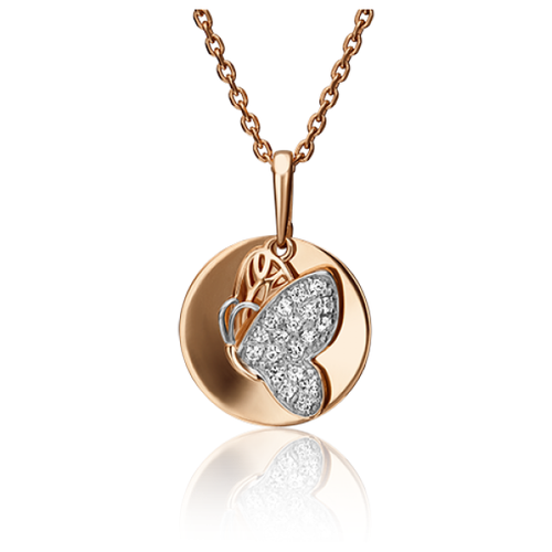 фото Platina jewelry подвеска из красного золота с фианитом 03-2562-00-801-1110-55