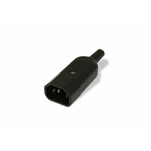 Hyperline CON-IEC320C14 Разъем IEC 60320 C14 220В 10A на кабель плоские выступающие штыревые контакт .