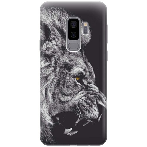 фото Gosso ультратонкий силиконовый чехол-накладка для samsung galaxy s9 plus с принтом "морда льва"