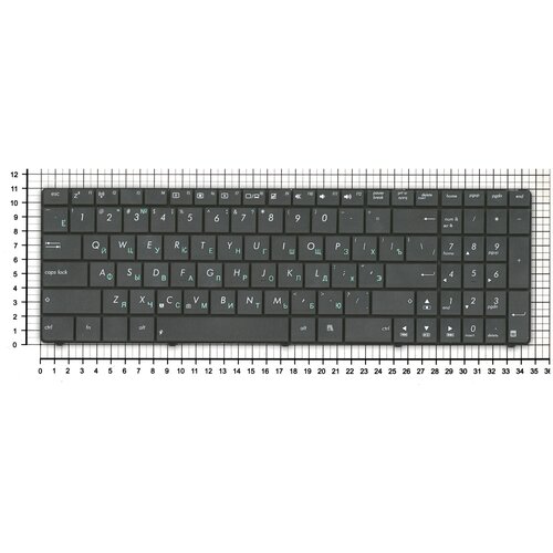 Клавиатура для ноутбука Asus K75 K75DE K75VM черная 1326₽