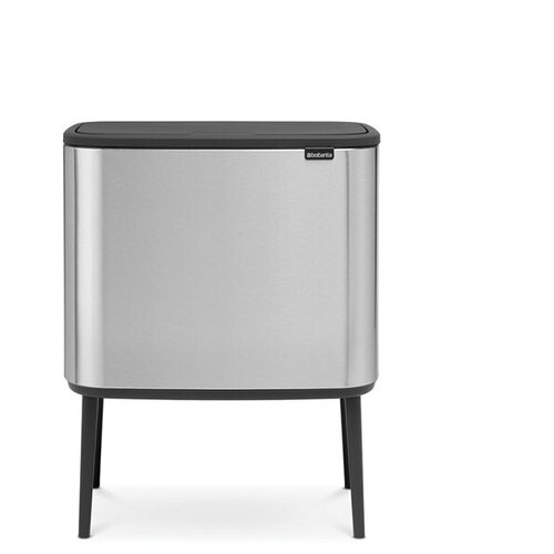 Мусорный бак Brabantia Touch Bin Bo 3 х 11 л стальной матовый (Fingerprint Proof) 316081