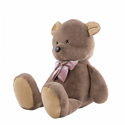 Мягкая игрушка Maxitoys Fluffy Heart Медвежонок, 50 см, коричневый