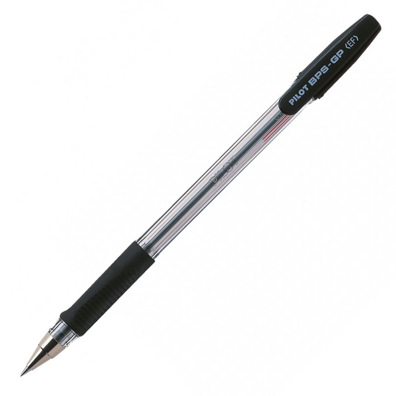 Шариковая ручка Pilot [BPS-GP-EF/B] (черная, 0.5 мм, 12 штук)