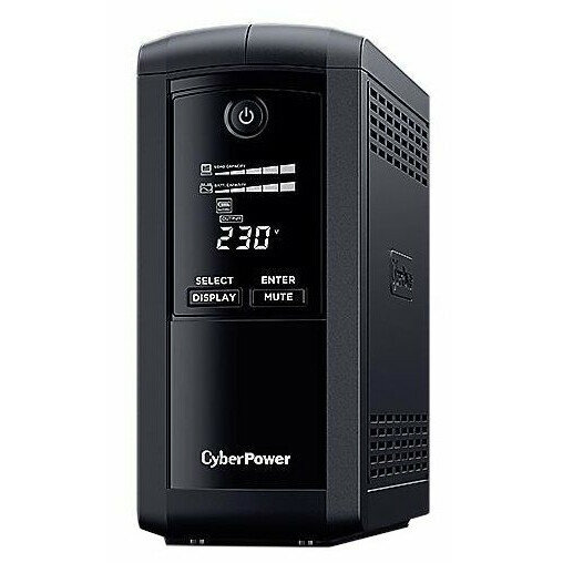 Источник бесперебойного питания CyberPower Tower 1200VA 720W VP1200EILCD - фото №4