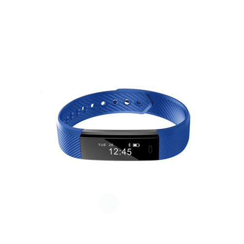 Фитнес-браслет Lime Шагомер Подсчет калорий Часы Будильник Синий ремешок 115100₽
