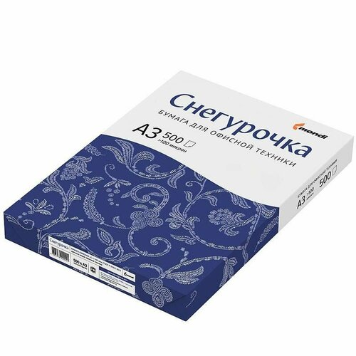 Бумага Снегурочка, А3, марка С, 80 г/кв. м, 500 л