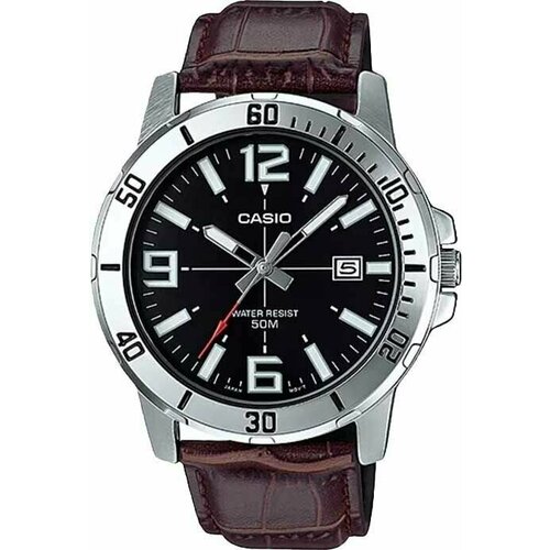 фото Наручные часы casio standard, коричневый, черный