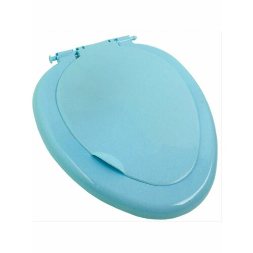 Сиденье для унитаза с крышкой 42х3х37см голубой настенный очиститель унитаза сменный инструмент для чистки головки унитаза щетка для туалета набор аксессуаров для ванной комнаты