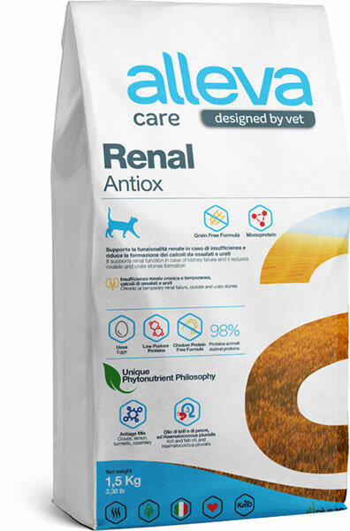 Сухой корм Alleva Care Cat Adult Renal-Antiox, 1,5 кг