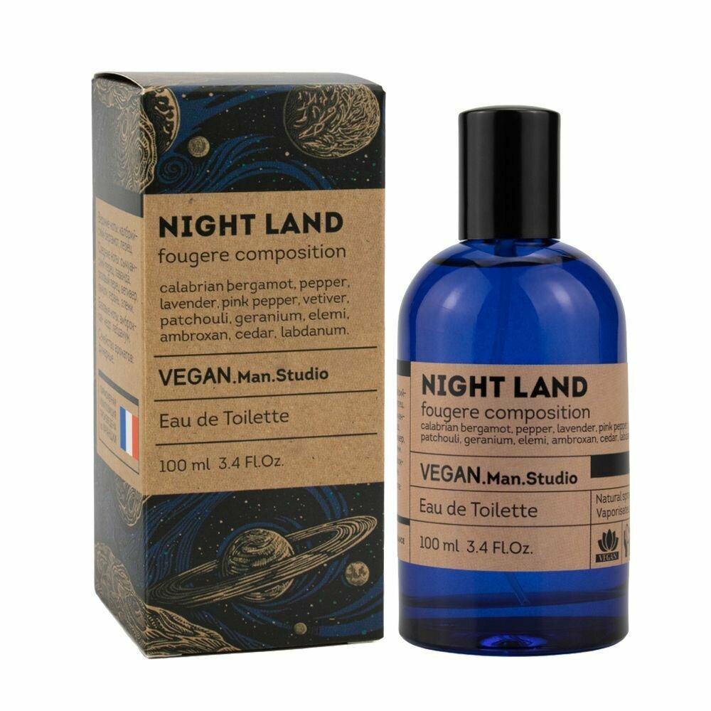 Delta parfum Туалетная вода мужская Vegan Man Studio Night Land, 100мл