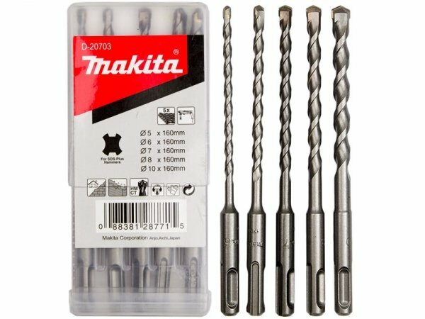 Набор буров Makita D-20703 sds-plus 5шт