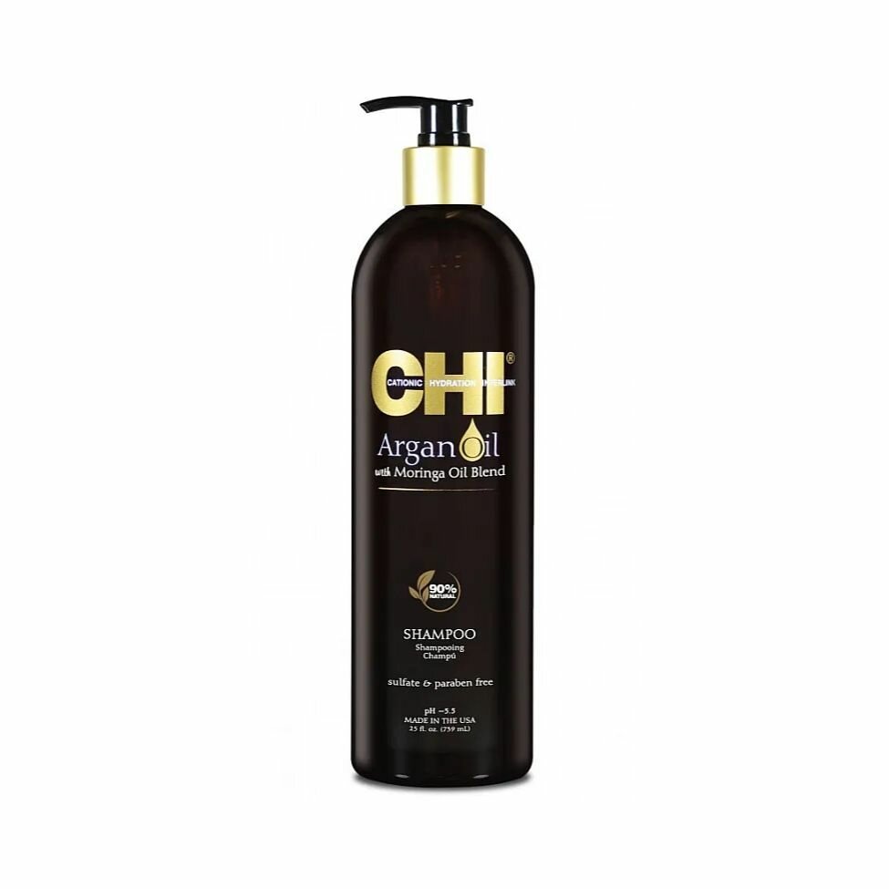 CHI Шампунь с экстрактом масла арганы и дерева моринга Argan Oil Shampoo 739 ml