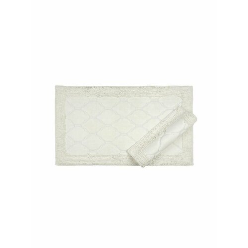 Коврики для ванной Buta Cotton PAMUK MAKARNA MADALYON (60*100 / 60*50, прямоуг, белый)