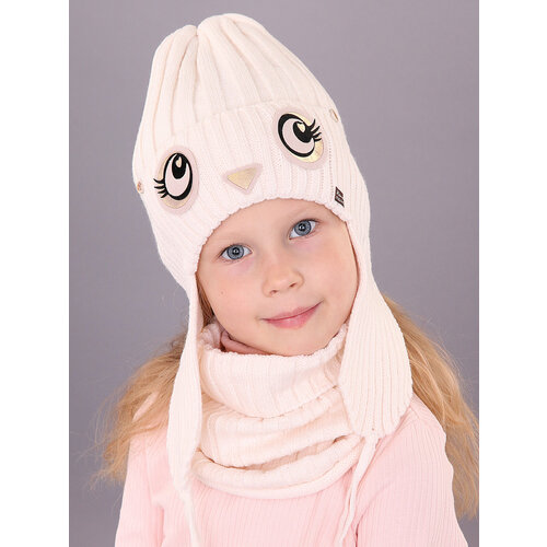 фото Шапка бини поляярик, размер 52-54, серебряный