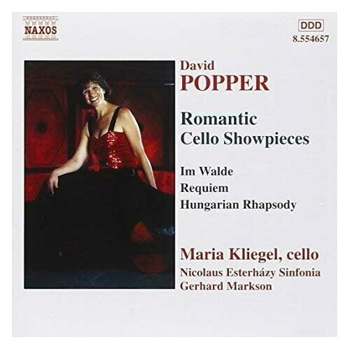 Popper - Romantic Cello Showpieces -Maria Kliegel Naxos CD Deu ( Компакт-диск 1шт) David