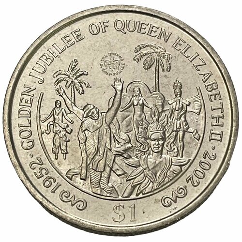 Британские Виргинские острова 1 доллар 2002 г. (50 лет правлению Королевы Елизаветы II - Карнавал)