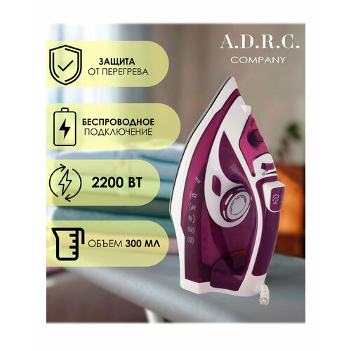 Домашний утюг электрический с антипригарным покрытием паровой утюг фиолетовый 2200Вт утюг для дома 291900₽