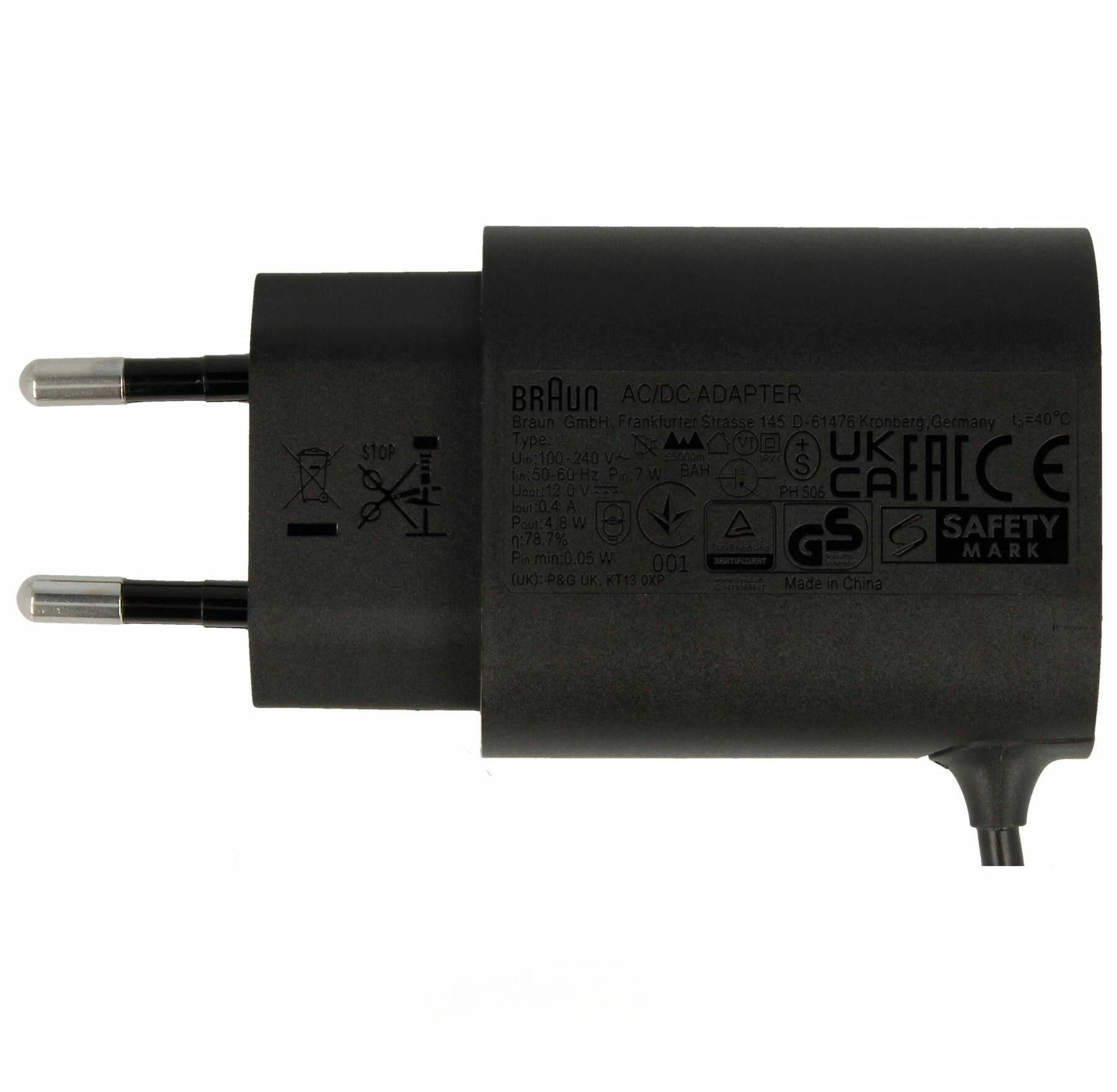 Адаптер со шнуром 12V для электробритвы Braun 81741500 - фотография № 2