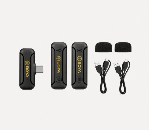 Изображение товара Беспроводная система Boya BY-WM3T2-U, цифровая 2.4 ГГц, 2 канала, Type-C, для интервью