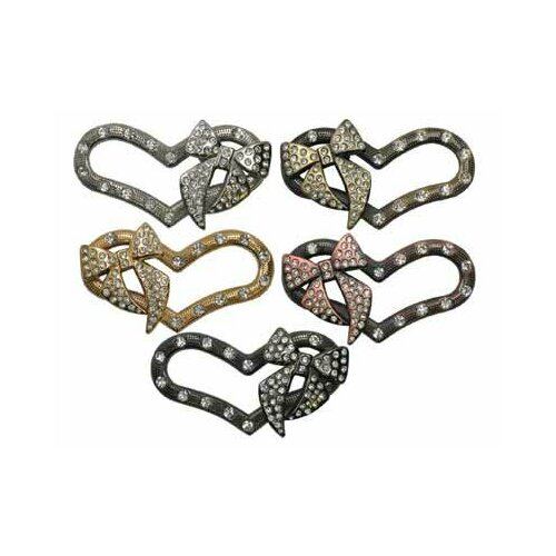 Фурнитура Micron GB 1460 Украшение Романтика 55 х 30 мм 11 матовое золото прозрачный 363₽