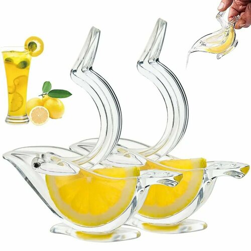 Ручная соковыжималка пресс для лимона лайма и ягод Прозрачная соковыжималка с рычагом для цитрусовых фруктов Маленькая лимонодавилка сквизер 21400₽