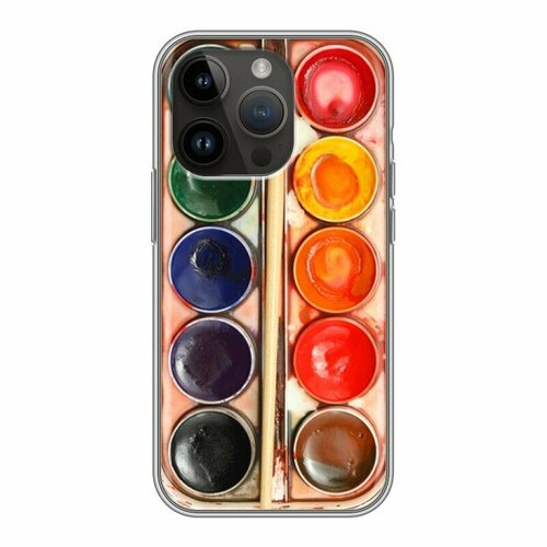 Дизайнерский силиконовый чехол для Айфон 14 Про / Iphone 14 Pro Палитра