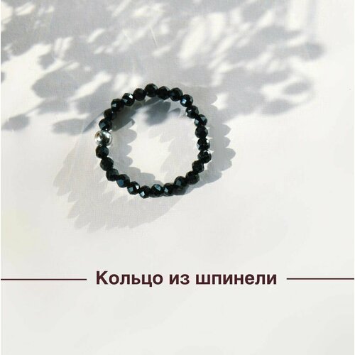 фото Кольцо, шпинель, черный нет бренда