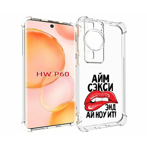 Чехол MyPads айм-секси для Huawei P60 задняя-панель-накладка-бампер