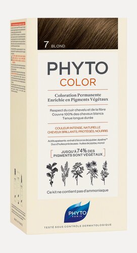 Изображение товара PHYTO Phytocolor Краска для волос, 50/50/12 мл, 7 Блонд