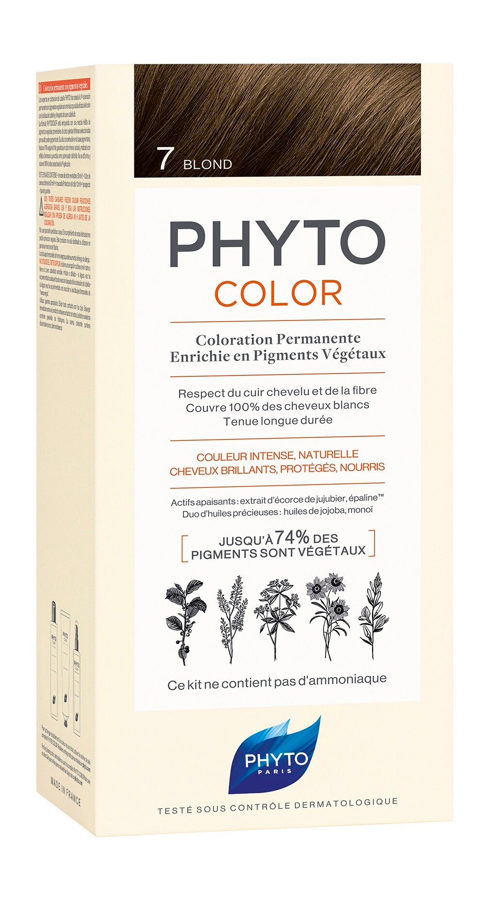 PHYTO Phytocolor Краска для волос, 50/50/12 мл, 7 Блонд