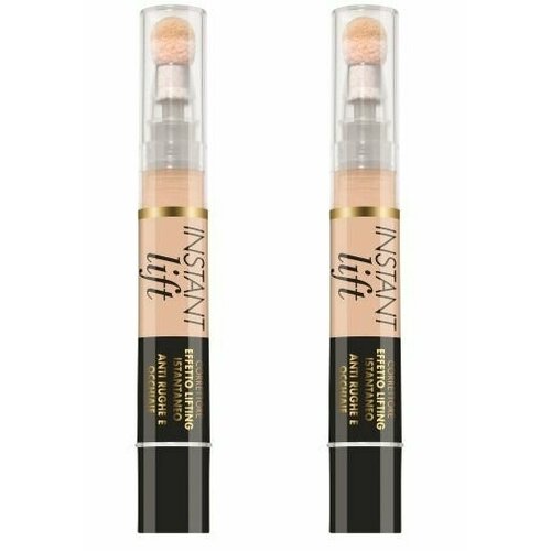 Консилер, Deborah Milano, Instant lift concealer, тон 00 слоновая кость, 4.2 г, 2 шт deborah milano консилер для лица instant lift concealer 4 2 г 00 слоновая кость