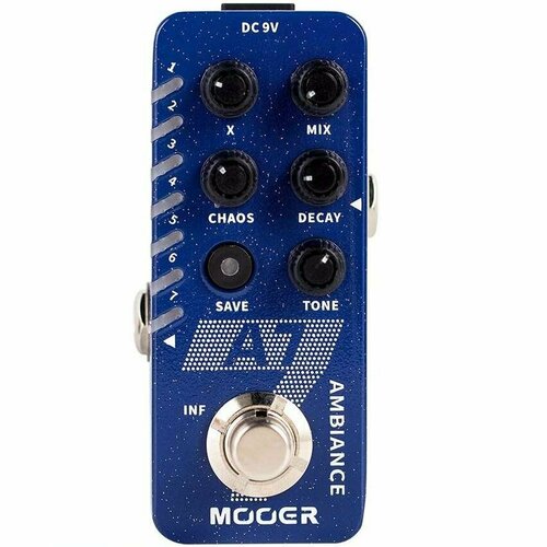 Гитарная педаль Mooer A7 Ambiance mooer green mile overdrive гитарная педаль