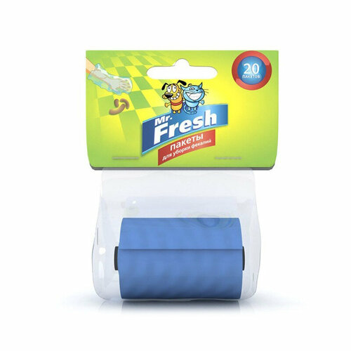 Пакеты для уборки фекалий Mr.Fresh, сменный рулон, 20 шт