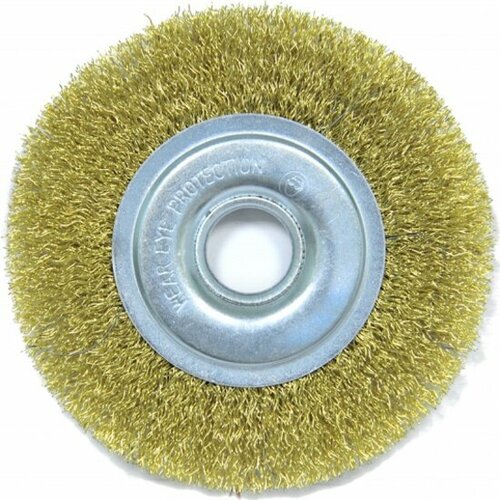 Щетка для УШМ Elitech 125 мм посадка 22 2 мм плоская латунированная витая проволока 03 мм 400₽