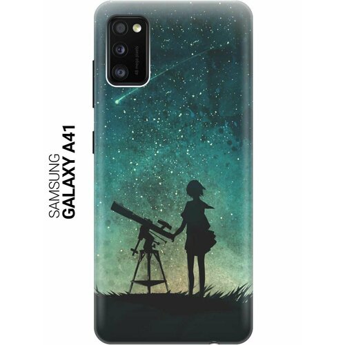 Ультратонкий силиконовый чехол-накладка для Samsung Galaxy A41 с принтом Загадай желание ультратонкий силиконовый чехол накладка для samsung galaxy a21s с принтом загадай желание