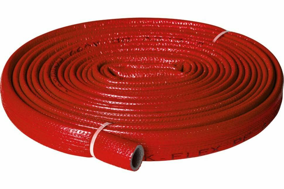 фото Теплоизоляция для труб K-FLEX PE COMPACT в красной оболочке 35/6 бухта 10м R060352103PECR