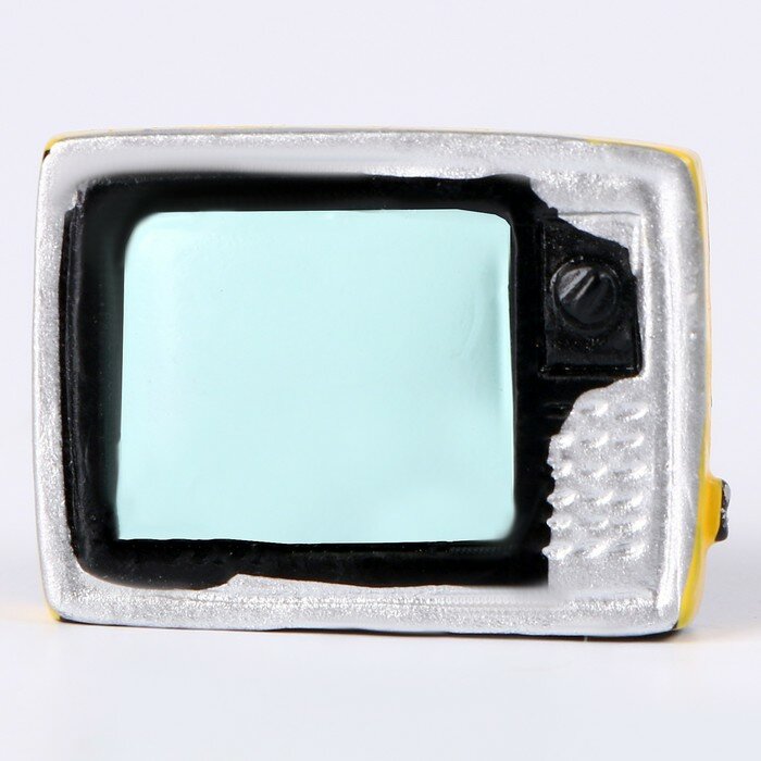 Миниатюра кукольная «Телевизор», набор 2 шт, размер 1 шт. — 2,2 × 1,2 × 1,7 см