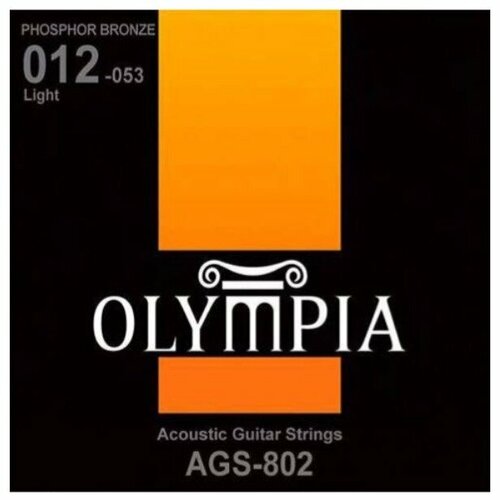 Струны для акустической гитары Olympia AGS802 струны для акустической гитары olympia ags801 11 50