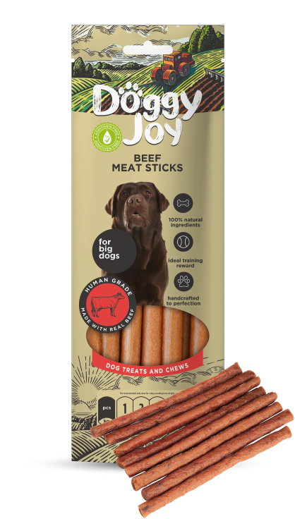 Лакомство для собак Doggy Joy "Mясные колбаски из говядины" 45г