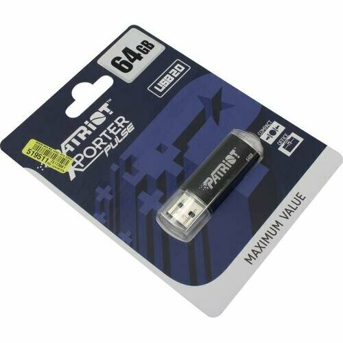 Накопитель Patriot Xporter Pulse USB2.0 Flash Drive 64Gb (RTL)