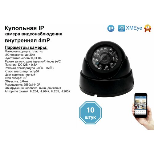 10шт DVB300IP4MP Внутренняя IP камера 4мП с ИК до 20м 2092500₽