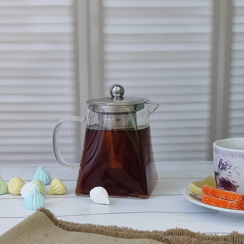 Заварочный чайник стеклянный 550 мл Baizheng 508₽