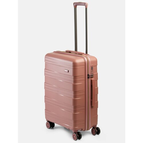 Чемодан MIRONPAN, 62 л, размер M, розовый чемодан mironpan 554 75 л размер m белый розовый