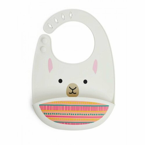 Силиконовый слюнявчик Лама 2424₽