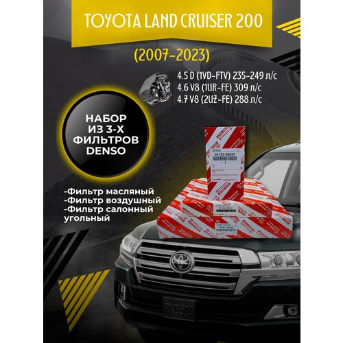 Комплект фильтров Toyota Land Cruiser 200 4.6 V8 (2010-2023)