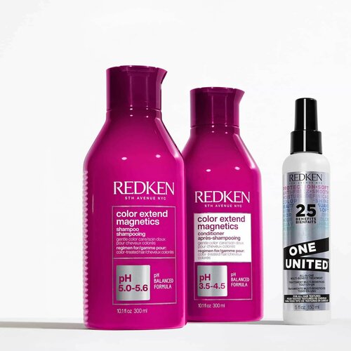 Redken набор Color Extend Magnetics - Shampoo 300 ml + Conditioner 300 ml + Spray 150 ml redken color extend magnetics маска для окрашенных волос 250 мл банка