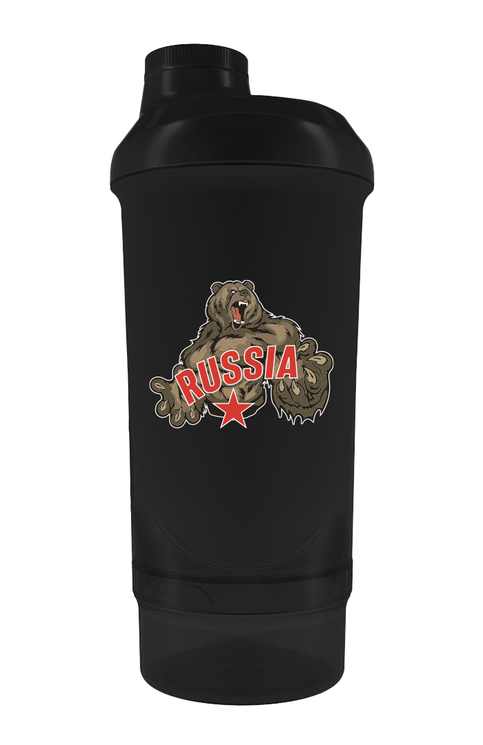 Шейкер Russian Bear (Red Star) Smart 500ml+150ml